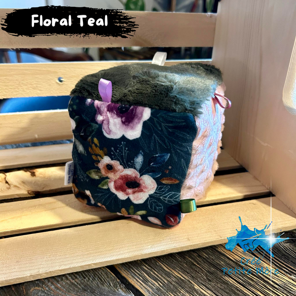 Cube d'Éveil Floral Teal