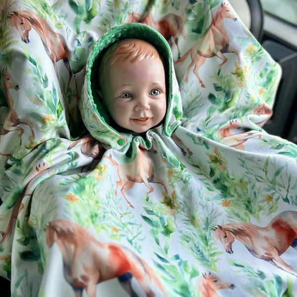 Poncho Softshell Cheval + Capuchon Amovible