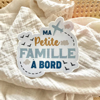 Autocollant Voiture Ma Petite Famille à Bord