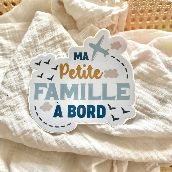 Autocollant Voiture Ma Petite Famille à Bord