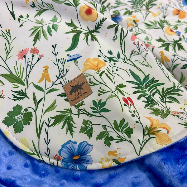 Poncho Softshell Fleurs sauvages + Capuchon Amovible