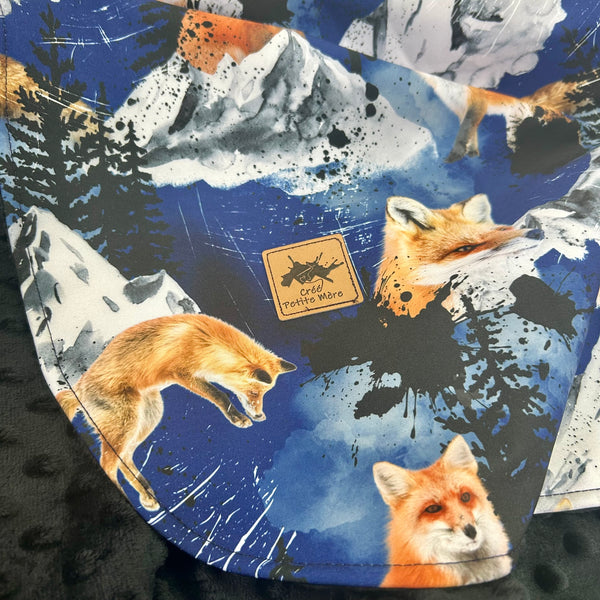 Poncho Softshell  Renard montagne + Capuchon Amovible