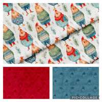 Bas De Noel Poulet De Laine
