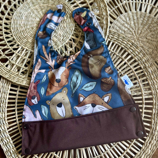 Bavette Imperméable Animaux Noisette