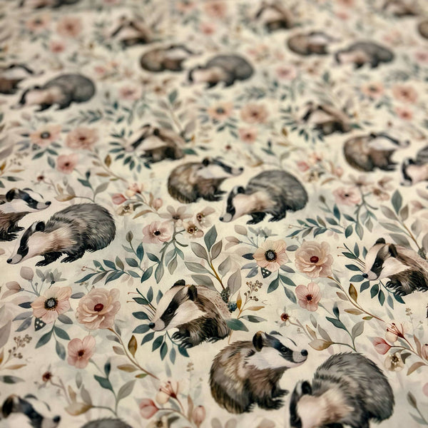 Chapeau Été Blaireau Floral