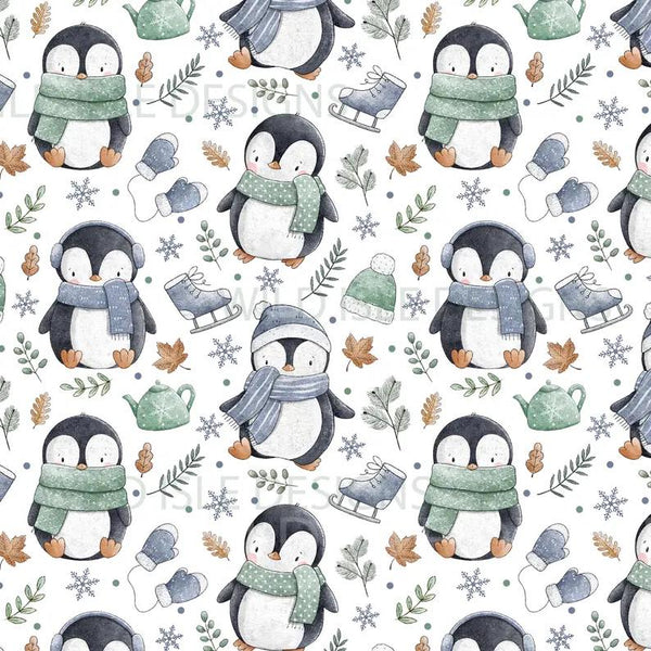 Bas De Noel Pingouin Hiver