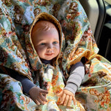 Poncho Softshell Petit singe + Capuchon Amovible