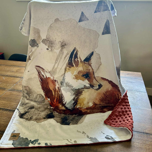 Doudou Minky Renard 28x38po