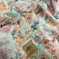 Poncho Softshell Monde Populaire Vintage + Capuchon Amovible