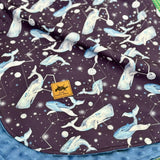 Poncho Softshell Baleine constellation + Capuchon Amovible