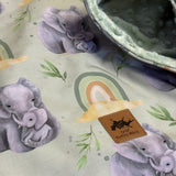 Poncho Softshell Câlin d'éléphant + Capuchon Amovible