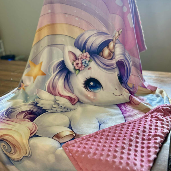 Doudou Squish Licorne 38x58po
