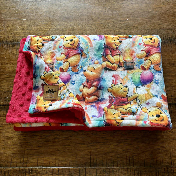 Doudou Squish Ourson Arc-En-Ciel 28x38po
