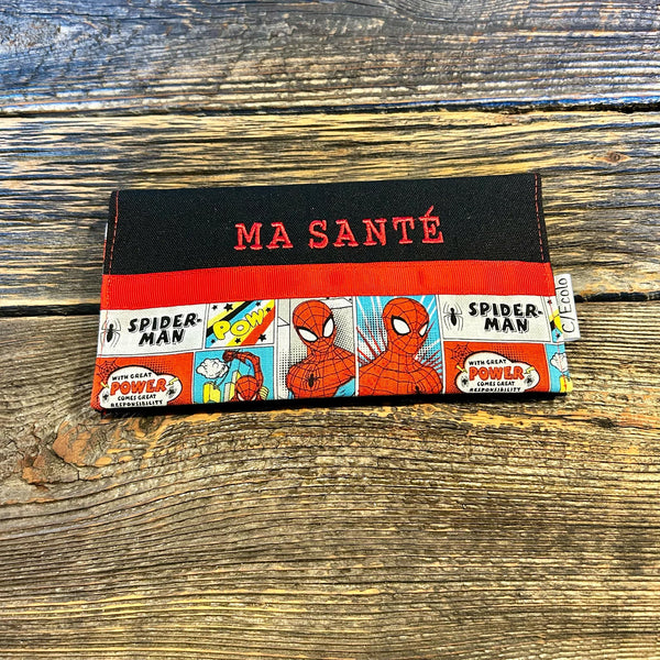 Protège Carnet Homme Araignée