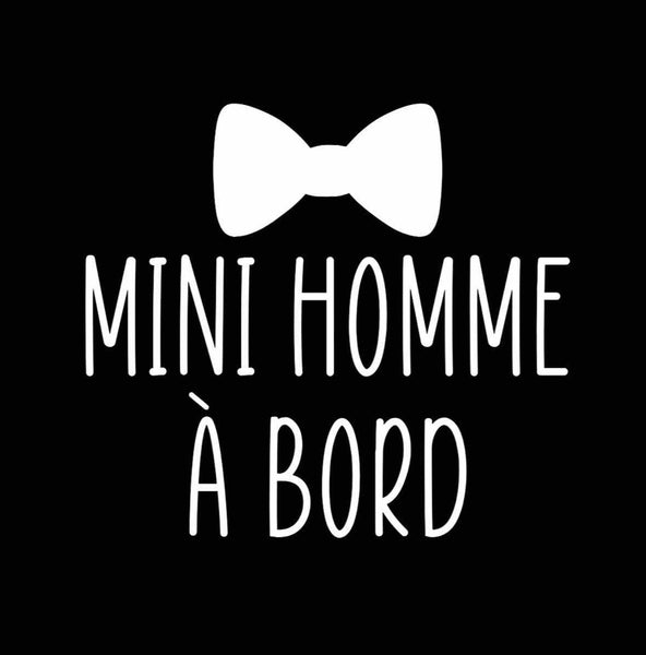Autocollant Voiture Mini Homme à Bord