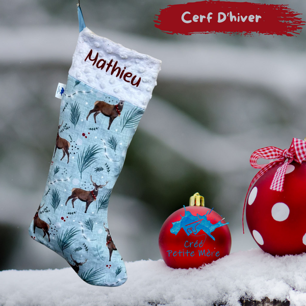 Bas De Noel Cerf D'hiver