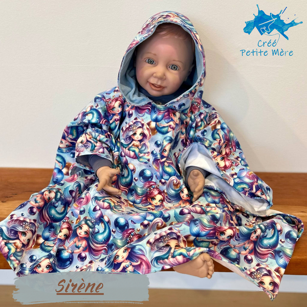Poncho Serviette Sirène