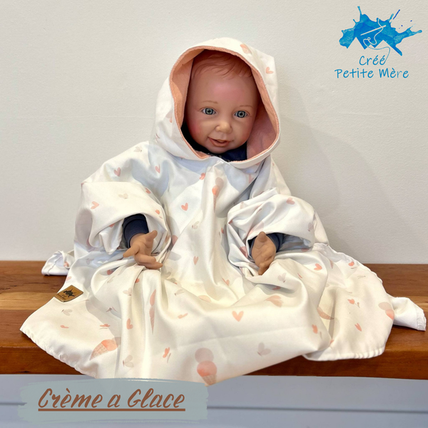 Poncho Serviette Crème a Glace