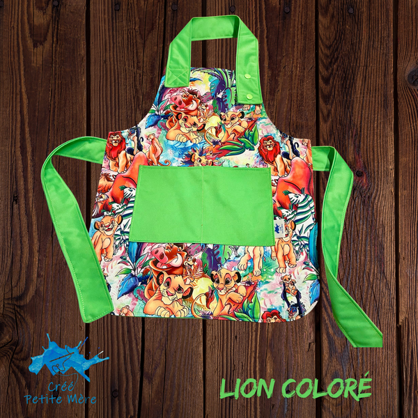 Tablier Lion Coloré