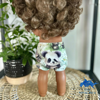 Couche Poupée Panda Floral