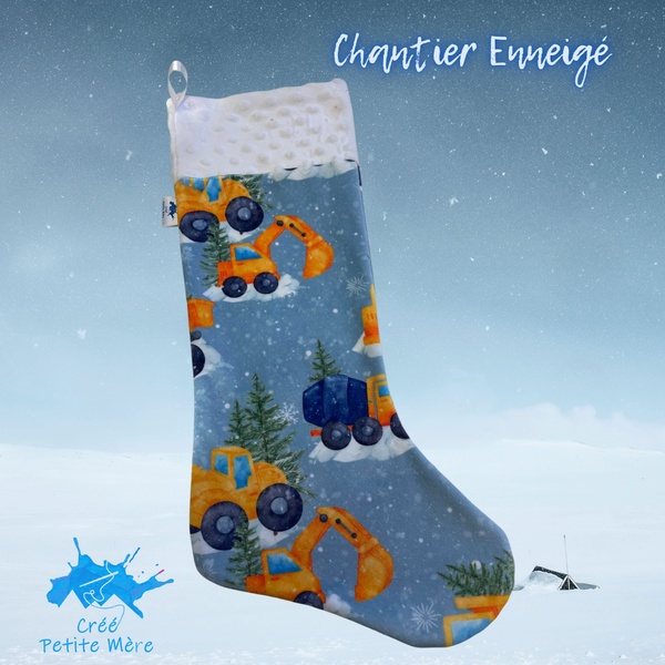 Bas De Noel Chantier Enneigé