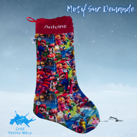 Bas De Noel Motif Sur Demannde