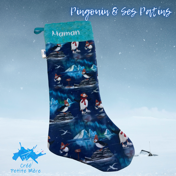 Bas De Noel Macareux Patineur