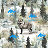 Poncho Loup Sapin