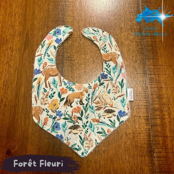 Bavoir Forêt Fleuri