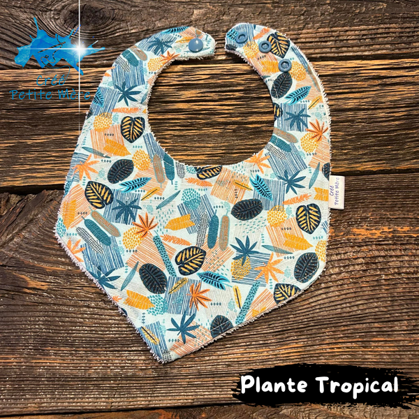 Bavoir Plante Tropical