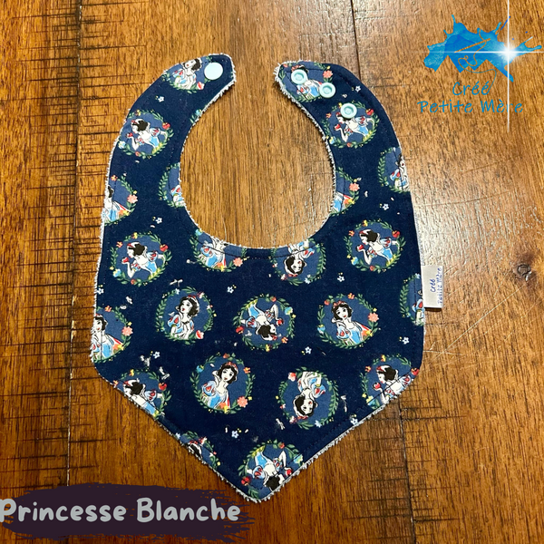 Bavoir Princesse Blanche
