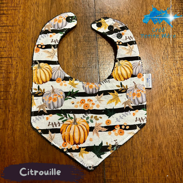 Bavoir Citrouille