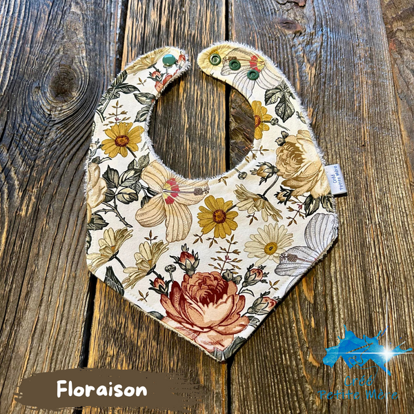 Bavoir Floraison