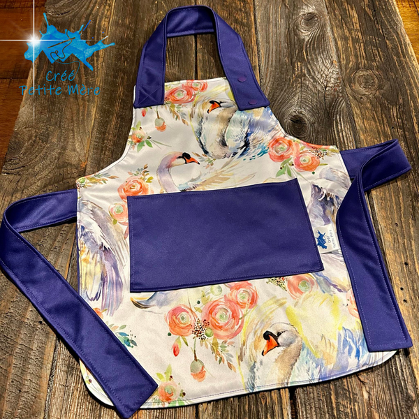 Tablier Cygne Floral