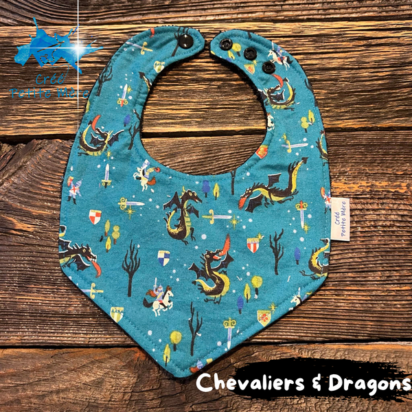 Bavoir Chevaliers & Dragons