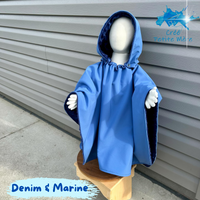 Poncho Softshell Uni Denim