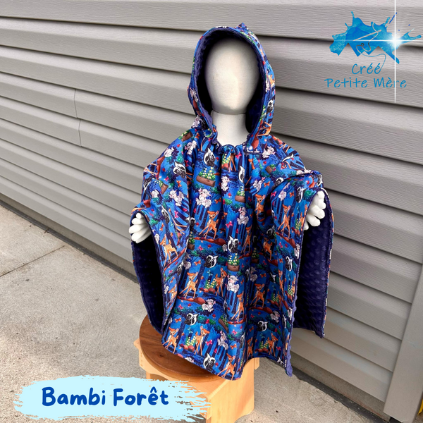 Poncho Bambi Forêt