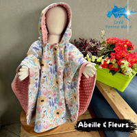 Poncho Abeille & Fleurs