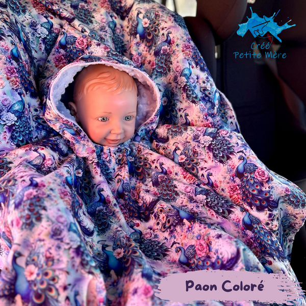 Poncho Paon Coloré