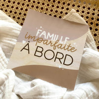 Autocollant Voiture Famille Imparfaite