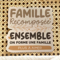Autocollant Voiture Famille Recomposée