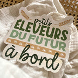 Autocollant Voiture Petits éleveurs du futur à bord
