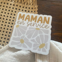 Autocollant Voiture Maman En Service