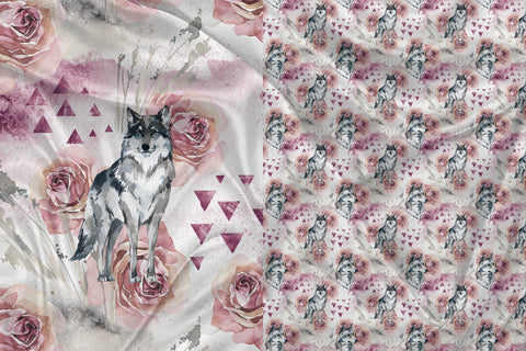 Doudou Loup Floral