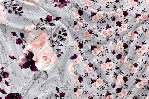Doudou Floral Grise