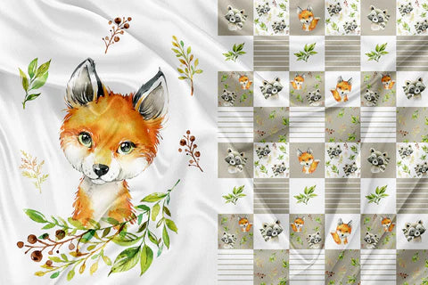 Doudou Renard Patchwork