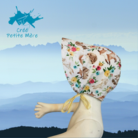 Bonnet Soleil Animaux Fleuri 6/12 Mois