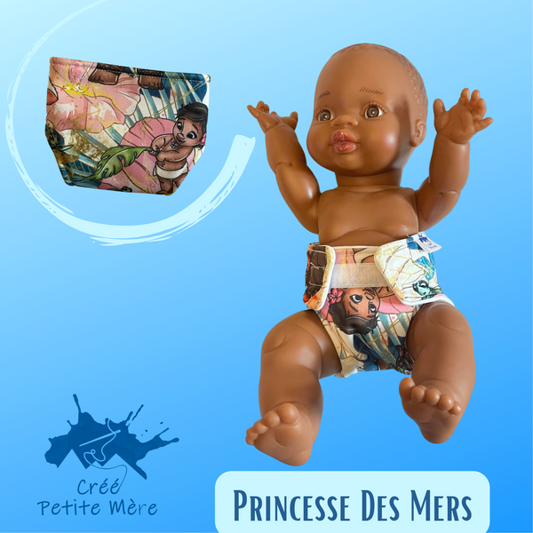 Couche Poupée Princesse Des Mers – Crée Petite Mère