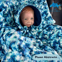 Poncho Plume Abstraite
