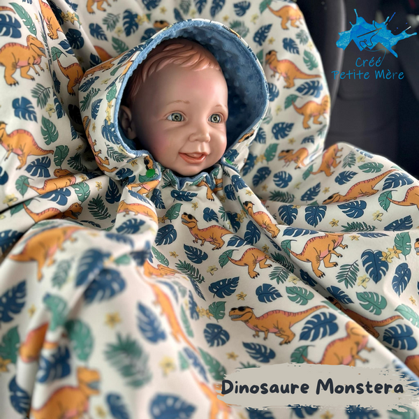 Poncho Dinosaure Monstera